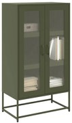 Highboard Ελαιοπράσινο 68x39x123 cm Ατσάλι - Πράσινο