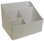 Organizer για καλλυντικά ή μολυβοθήκη, μπεζ, 18x13,5x15 εκ.  τμχ.