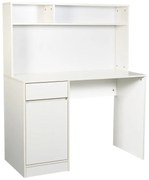 Intrahome Γραφείο εργασίας Secreta Intrahome με ράφι σε λευκή απόχρωση 110x50x135εκ | SKU: INTRAPA-486111110