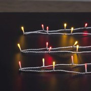 Χριστουγεννιάτικα Λαμπάκια 200 Led Σε Σειρά 20μ Κίτρινο-Κόκκινο Με 8 Προγράμματα F-R 877712O