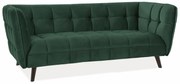 ΚΑΝΑΠΕ CASTELLO 3 VELVET GREEN BLUVEL 78 / WENGE DIOMMI CASTELLO3V78
