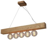 Φωτιστικό Οροφής - Ράγα HL-236-1P-5 77-3031 Benzai Wooden  Homelighting Ξύλο