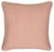 Μαξιλάρι Διακοσμητικό (Με Γέμιση) Rhubarb Stripe Lc40117 50X50Cm White-Red Mindthegap 50Χ70 Πούπουλο-Φτερό