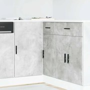 vidaXL Ντουλάπι βάσης νεροχύτη Lyon Γκρι Σκυροδέματος