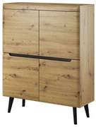 Ντουλάπι 24105-NR-ART Artisan+Μαύρο 107x134x40cm Μελαμίνη