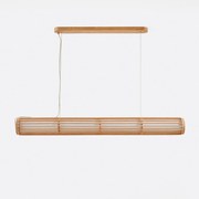 Φωτιστικό οροφής από ξύλο δρυ και ακρυλικό, Domis