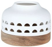 Κηροπήγιο Για Ρεσώ Lantern RD0016794 12x9,5cm Natural-White Raeder Πορσελάνη