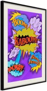 Αφίσα - Kaboom! Boom! Pow! - 40x60 - Μαύρο - Με πασπαρτού