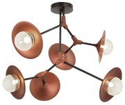 Φωτιστικό Οροφής Olivia 4231100 Copper-Black Viokef Μέταλλο