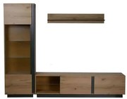 Epiplo World  Denver σύνθεση τοίχου Μελαμίνη 240x40x187εκ. Με επιλογή χρώματος BEST-514856125