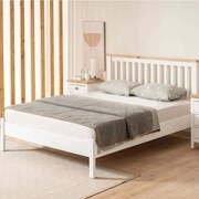 Κρεβάτι Fidan Modern Country (Για Στρώμα 120x200cm) 524ADS1503 120x200x98cm White Ημίδιπλο