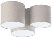 Φωτιστικό Οροφής - Πλαφονιέρα Mona 6591 3xΕ27 15W 54x30cm Natural TK Lighting