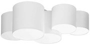 Φωτιστικό Οροφής - Πλαφονιέρα Mona 3443 5xΕ27 15W 81x30cm White TK Lighting