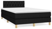 ΚΡΕΒΑΤΙ BOXSPRING ΜΕ ΣΤΡΩΜΑ ΜΑΥΡΟ 120X190 ΕΚ. ΥΦΑΣΜΑΤΙΝΟ 3269795