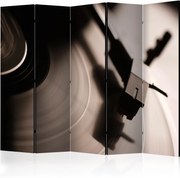 Διαχωριστικό με 5 τμήματα - Gramophone and vinyl record II [Room Dividers]