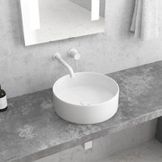 Karag LT 3134 Νιπτήρας Επικαθήμενος Λευκός Ματ Πορσελάνη Ø35,5x12cm