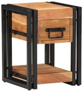 vidaXL Κομοδίνο 2 pcs Καφέ 30 x 30 x 40 cm Μασίφ ξύλο ακακίας