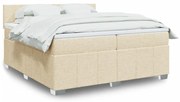 ΚΡΕΒΑΤΙ BOXSPRING ΜΕ ΣΤΡΩΜΑ ΚΡΕΜ 200X200 ΕΚ. ΥΦΑΣΜΑΤΙΝΟ 3287173