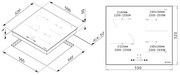 Εστία επαγωγική Pyramis Αφής χωρίς Πλαίσιο PHI62432FMB 59x52x6 εκ.