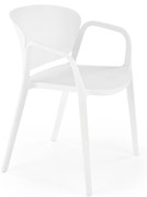 K491 plastic chair white DIOMMI V-CH-K/491-KR-BIAŁY