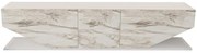 Έπιπλο Tηλεόρασης Inci 322RTC2448 180x30x45cm Marble Effect White