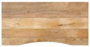 vidaXL Επιφάνεια Γραφείου Καμπύλη 140x60x2,5 εκ Μασίφ Ακατ. Μάνγκο