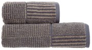 Πετσέτα Easton Anthracite Nef-Nef Σώματος 70x140cm 100% Βαμβάκι