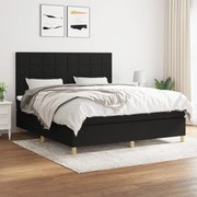 ΚΡΕΒΑΤΙ BOXSPRING ΜΕ ΣΤΡΩΜΑ ΜΑΥΡΟ 160X200 ΕΚ. ΥΦΑΣΜΑΤΙΝΟ 3142347