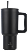 Κούπα Θερμός Με Λαβή &amp; Καλαμάκι 900ml Estia Save The Aegean Tumbler Midnight Black 01-32111