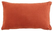 Μαξιλάρια Douceur d intérieur  COUSSIN DEHOUSSABLE 30 x 50 CM COTON UNI GAUFRETTE TERRACOTTA