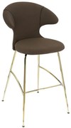 Σκαμπό Μπάρ Time Flies 590-10C5912-1 51x56x112cm Mocca-Brass Umage