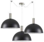 Φωτιστικό Οροφής  SE21-NM-4-NM3-MS40 ADEPT TUBE Nickel Matt Pendant Black Metal Shade+ - 51W - 100W - 77-8408