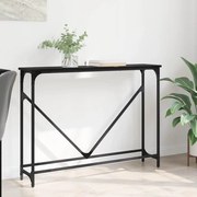 vidaXL Τραπέζι κονσόλας Μαύρη δρυς 102 x 22.5 x 75 εκ.