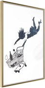 Αφίσα - Banksy: Shop Until You Drop - 40x60 - Χρυσό - Χωρίς πασπαρτού