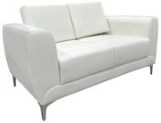 Καναπές Διθέσιος ArteLibre ELFRIC Λευκό PU 142x81x81cm