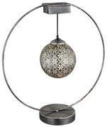 Ηλιακό Επιδαπέδιο Φωτιστικό LED 0,06W Ασημί IP44 Στεφάνι 36618 Globo Lighting-36618-Ασημί 36618