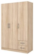 Ντουλάπα Τρίφυλλη Soft 120x181x52cm Oak Sonoma - GRA706