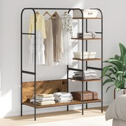 vidaXL Ράφι Ρούχων με Ράφια Παλιό Ξύλο 120x44x160 εκ. Φτιαγμένο Ξύλο