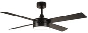 Estia 06-21214 Zephyrus Ανεμιστήρας Οροφής 132cm με Φως και Τηλεχειριστήριο,  Μαύρος