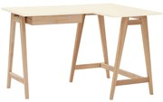 Γραφείο Luka S Δεξιά Γωνία LUKAROFSASH2 115x50x75cm Natural-Chalk White