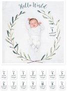 Mουσελίνα Φωτογράφισης 100x100εκ. & Κάρτες Hello World Lulujo LJ592