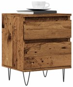 Κομοδίνο Παλιό ξύλο 40 x 35 x 50 εκ. από Επεξεργασμένο Ξύλο