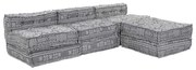 vidaXL Μαξιλάρι 4 pcs Ανοιχτό γκρι 70 x 70 x 54 εκ Πολυεστέρας