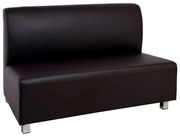 WOODWELL Ε952,23BANDY 2Θέσιος Καναπές Pu Καφέ 130x71x88cm Ε952,23