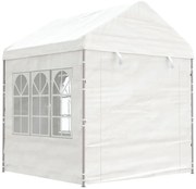 vidaXL Κιόσκι με Τέντα Λευκό 2,28 x 2,23 x 2,69 μ. από Πολυαιθυλένιο