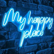 Διακοσμητικό Φωτιστικό Τοίχου My Happy Place 395NGR2486 55x2x31cm Led 36W Blue Wallity