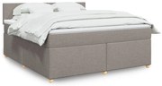 ΚΡΕΒΑΤΙ BOXSPRING ΜΕ ΣΤΡΩΜΑ TAUPE 180X200 ΕΚ. ΥΦΑΣΜΑΤΙΝΟ 3289056