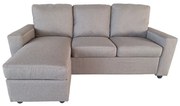 Καναπές PORTLAND Ύφασμα Μπεζ-Tortora-Sand-Cappuccino 208x142x85cm H.97cm