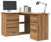 vidaXL Γωνιακό γραφείο Artisan Oak 145x100x76 cm Κατασκευασμένο ξύλο