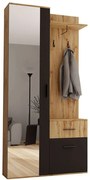 Έπιπλο Εισόδου Rio 162328209 97x30x195cm Oak-Black